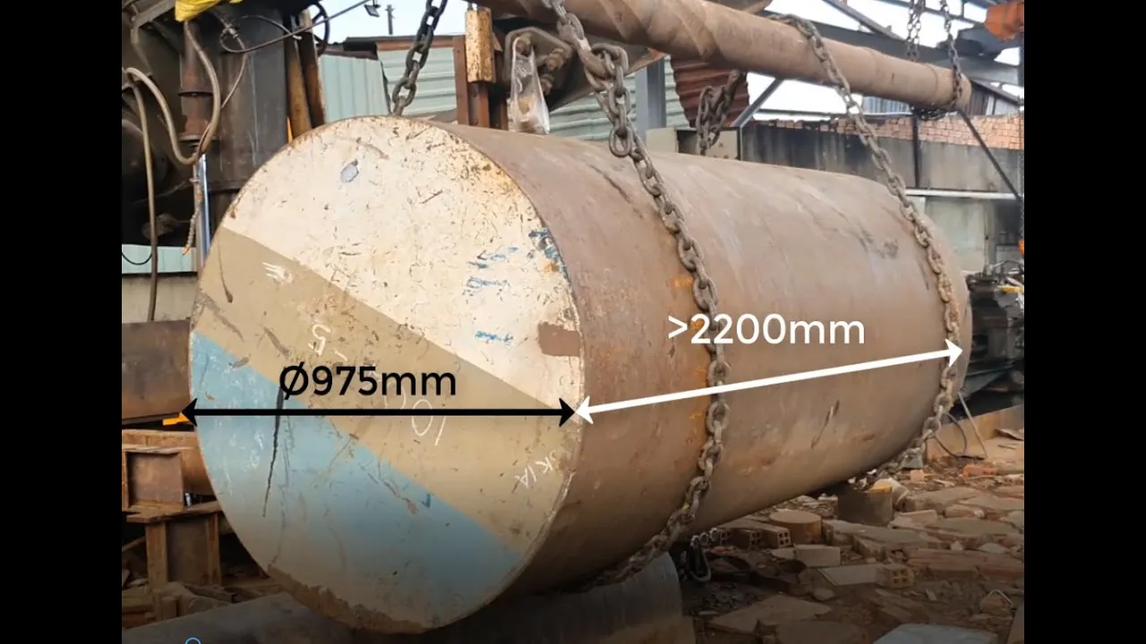 QUÁ TRÌNH GIA CÔNG THÉP TRÒN LỚN Φ1000mm TẠI VIỆT NAM