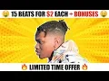 15 UNLIMITED Lease Beats for ONLY 30 Free pro tools Template Da Spot Studio