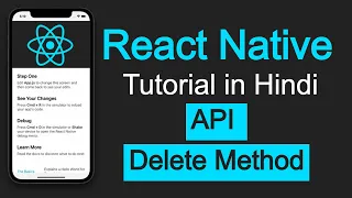 React Native tutorial in Hindi Delete API Method