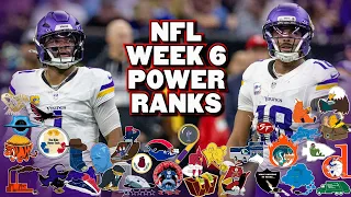 Brutally Honest NFL Power Rankings: Week 6