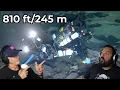 Divers React to 800 ft deep dive by Dr Richard Harris at Pearse Resurgence