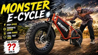 DIY 75 km/h Electric Bike Build-Using 750w Motor தெறிக்க விடலாமா..! Mr.village vaathi