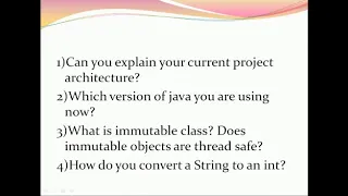 Telephonic Interview for Java Developer