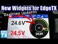 New EdgeTX Widgets Flight Counter Realtime Gauges Battery Meters and Histogram