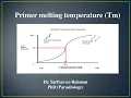 Primer melting temperature I Melting temperature I Primer