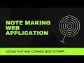 Note Making web app using python DevLok