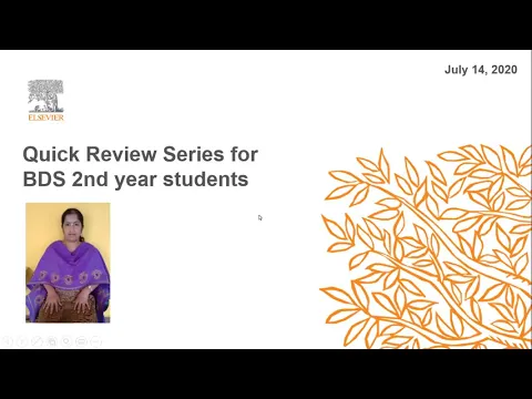 Download MP3 Webinar with Dr. Jyotsna Rao on Quick Review Series for BDS 2nd Year Students