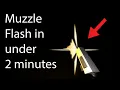 How to make a gun Muzzle Flash in under 2 minutes Unity 3D