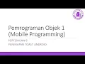 Pemrograman Objek 1 Mobile Programming - Pertemuan 6