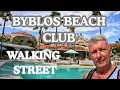 Byblos beach club on walking street and I buy five items for 2166 baht