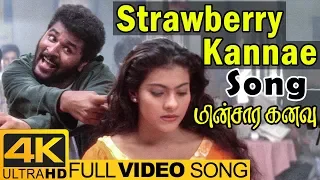 Download Strawberry Kannae Song | Minsara Kanavu Tamil Movie | Video Songs 4K | Prabhu Deva | Kajol MP3