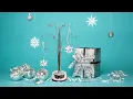 For Swarovski Christmas Annual Ornament Display Tree Stand Rotating Hohiya