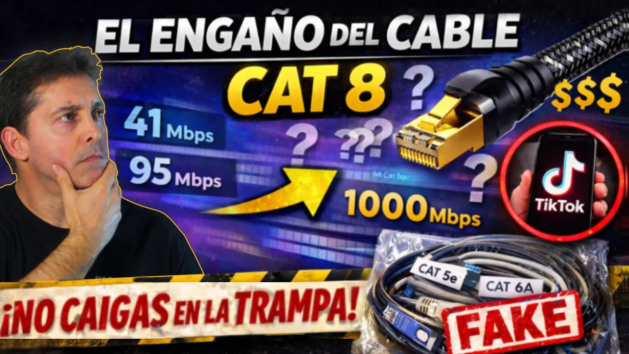 El ENGAÑO del cable Cat 8 en TikTok ⚠️ NO CAIGAS en esta TRAMPA