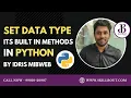 Python set data type and it s functionalities by idris Mibweb SkillBout