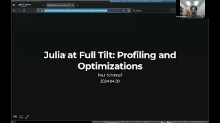 Julia at full tilt profiling and optimizations