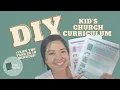 DIY Kids Church Curriculum Write Lessons Plan the Year Sunday School Directors or Pastors