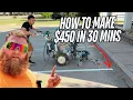 How to make 450 in 30 MINUTES Parking lot Striping Business
