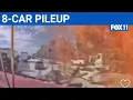 Dash cam shows deadly California 10 Freeway pileup FOX 11 LA
