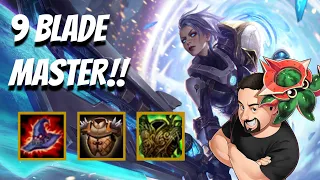 The 9 Blademaster Dream! | TFT Galaxies | Teamfight Tactics