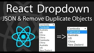 Render JSON File as Dropdown Remove Duplicate Objects in React Part 3