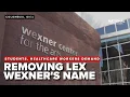 Ohio State students health care workers demand removal of Les Wexner s name from campus