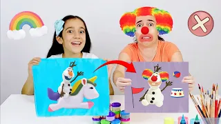 COMO JOGAR COLORINDO COM 3 CORES DE TINTA FLUFFY ★ Aprenda e Brinque com Lelê e Fabi | Canal da Lelê