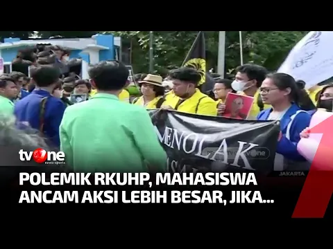 Mahasiswa Unjuk Rasa Desak Pemerintah Buka Draft Terbaru RKUHP