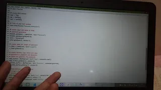 Code of a Random Password Generator using Tkinter Module