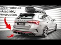 Download Lagu Skoda Octavia Mk4 VRS - Maxton Design Rear Valance Instruction | #Maxtonized