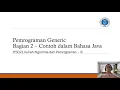 Pemrograman Java Generic - Bagian 2