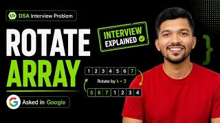 Google Asked This Rotate Array Question LeetCode 189 Interview Explanation
