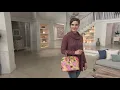 Dooney Bourke Hydrangea Basket Weave Zip Zip Satchel Handbag on QVC
