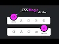 Magic Navigation Menu Indicator Html CSS Javascript
