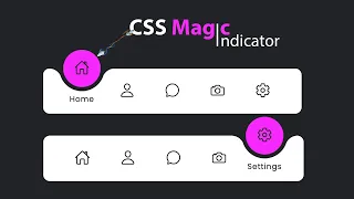Magic Navigation Menu Indicator Html CSS Javascript