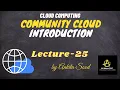 Community Cloud Introduction Cloud Computing Lec-25 Ankita Sood