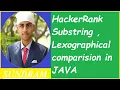 JavaSubstring Comparison Hackerrank Comptitive programming Sundram Mishra Strings in Java
