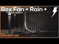 Lagu ► Box Fan (Medium Speed) and Rain Sounds for Sleeping with Distant Thunder, Fan Noise and Rain