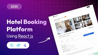 How To Make Complete Hotel Booking App Using React js Hotel Booking React js Project 2025