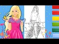 Barbie Coloring Barbie Doll Coloring Page