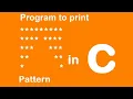 C program to print half hollow diamond pattern