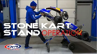 Stone Kart Stand - One Person Kart Lift Stand Operation from CKR USA