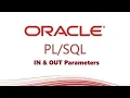 How to create a stored procedure with using IN OUT parameters in Oracle Database