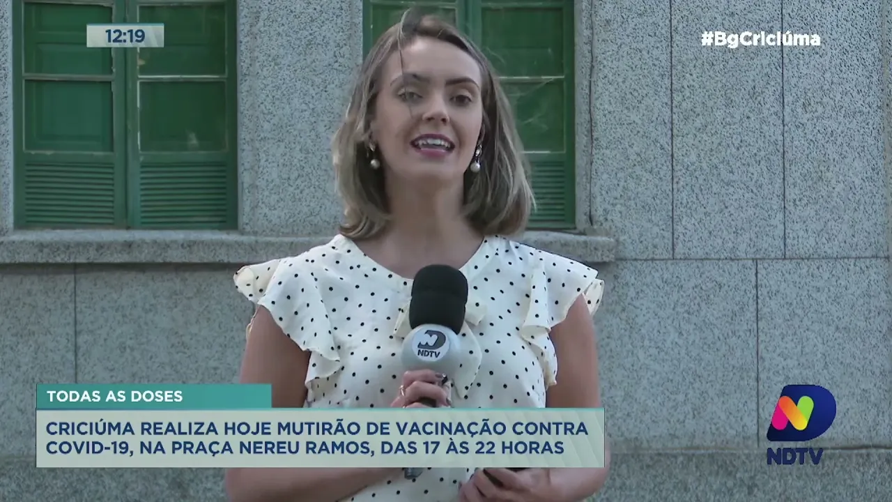 Criciúma realiza mutirão de vacinação contra o coronavírus nesta quinta-feira (23)