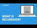 What Is Recursion Recursion Explained Recursion Tutorial Data Structures Simplilearn