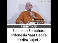 Download Lagu bolehkah berbahasa indonesia saat berdoa ketika sujud? || ustadz Abu yahya badrusalam,Lc