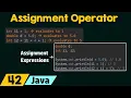 The Assignment Operator in Java