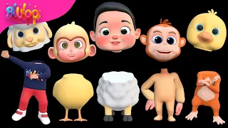Whose face is it? | Learn Color Johny Johny Yes Papa | BluLoo Nursery Rhymes & Kids Songs