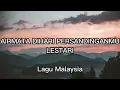 Airmata di hari persandinganmu - Lestari  (Lirik Lagu)