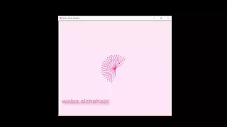 Drawing a simple flower by Python - outcome