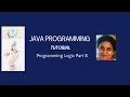 Lesson 39 Programming Logic Part 8 - Calling methods and Constructors